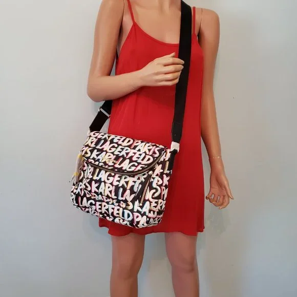 NWT KARL LAGERFELD LOGO Crossbody/ Shoulder Bag. - Picture 4 of 16